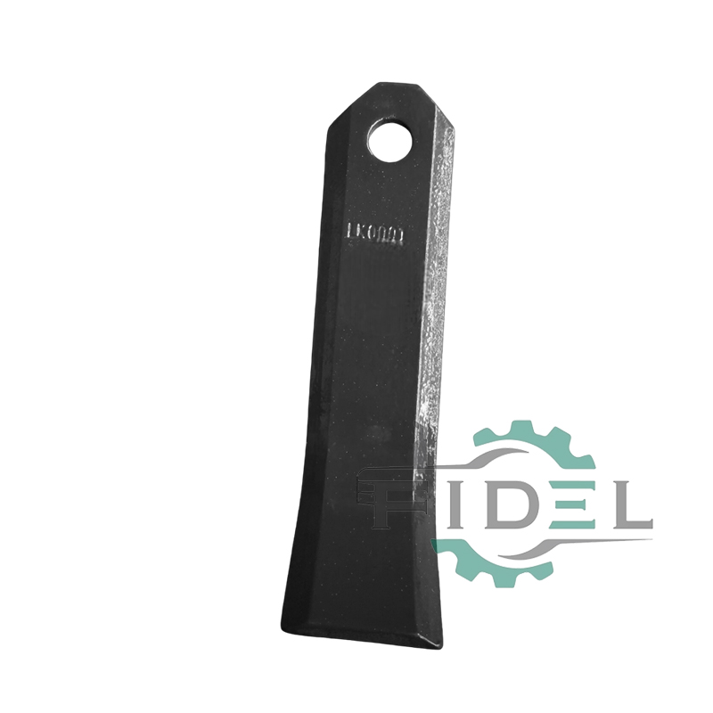 LK0001 flail mower blade in US market 7.5″ x 1/4″ thick. 2″ wide, 5/8″ center hole, fits Alloway-Rau Flail Chopper